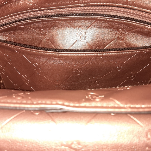 Sharon Gioe Snake Embossed Leather Shoulder Bag - Picture 6 of 9